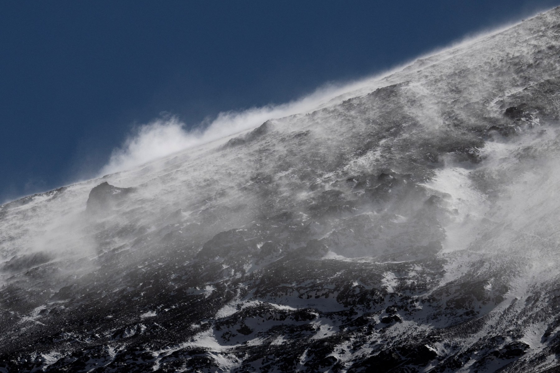 Snow-covered peaks of the Andes Mountains